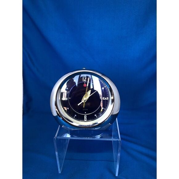 Umbra, wind up alarm clock vintage 5”x4” purple inside,ShanguaChina - Picture 2 of 9